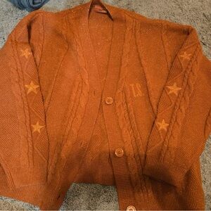 Taylor Swift Life of a Showgirl Orange Cardigan